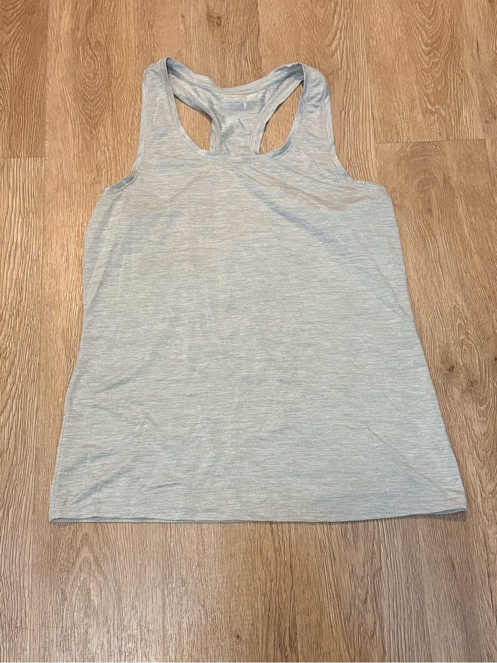 Jockey Light Heather Gray Racerback Tank Top
